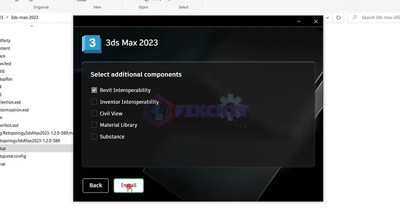 Tiếp tục chọn Install