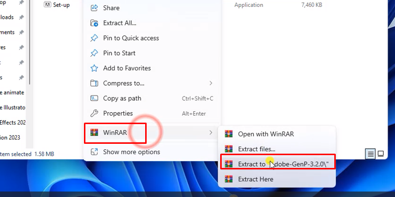 InDesign 2023: Tải - Cài đặt Và Kích Hoạt 14 Giải nén file Adobe GenP-3.2.0