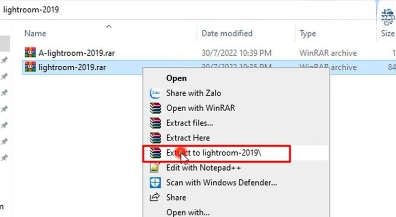 Tiếp tục giải nén lightroom 2019 Tiếp tục giải nén lightroom 2019